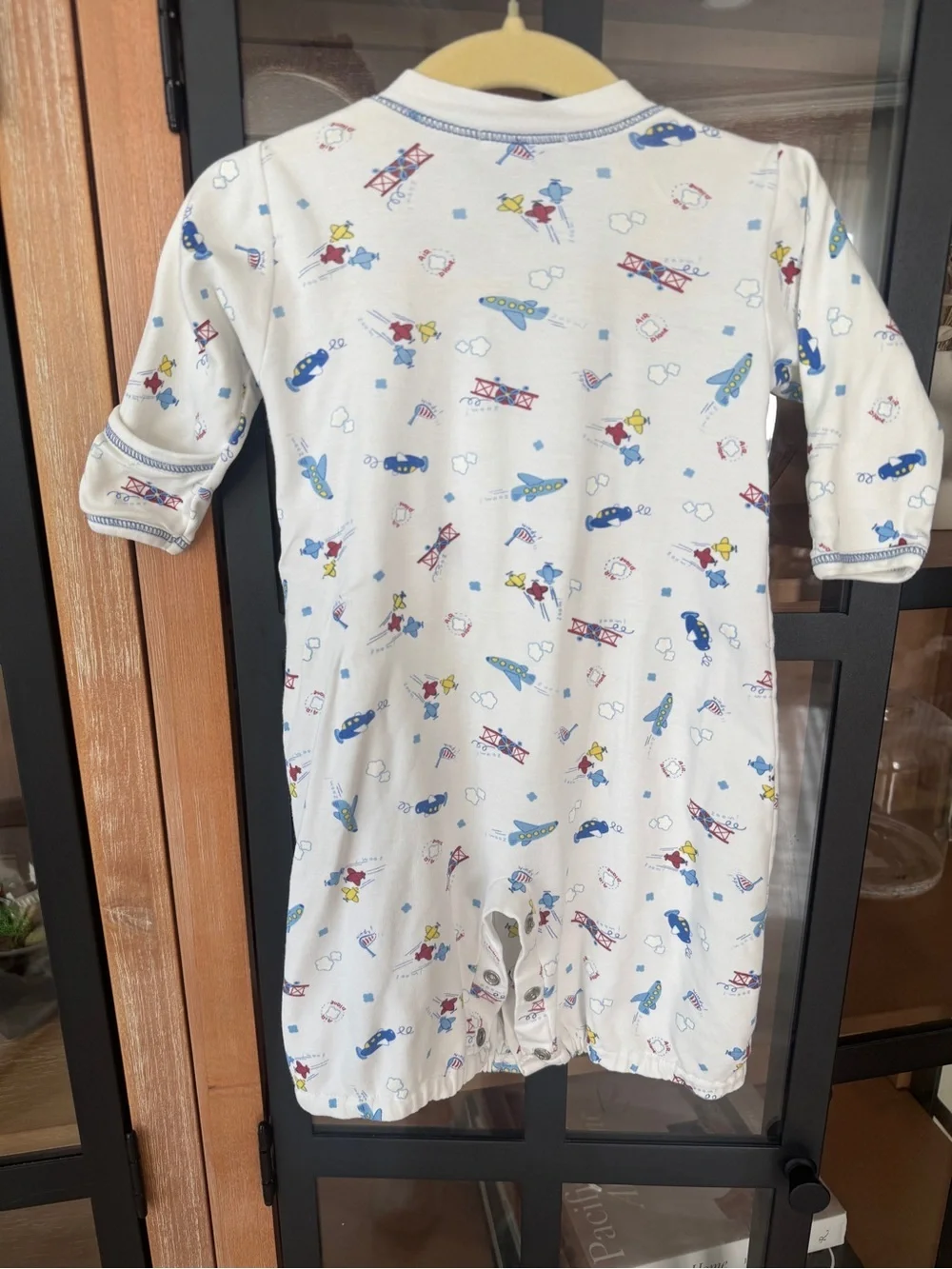 Kissy Kissy converter gown coverall baby boy just plane fun aviators print pima